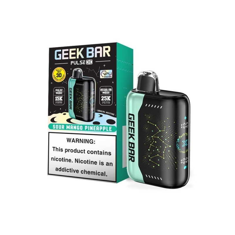 GEEK BAR Pulse X 25000 拋棄式電子煙 星空版|全球首創 3D 曲面屏